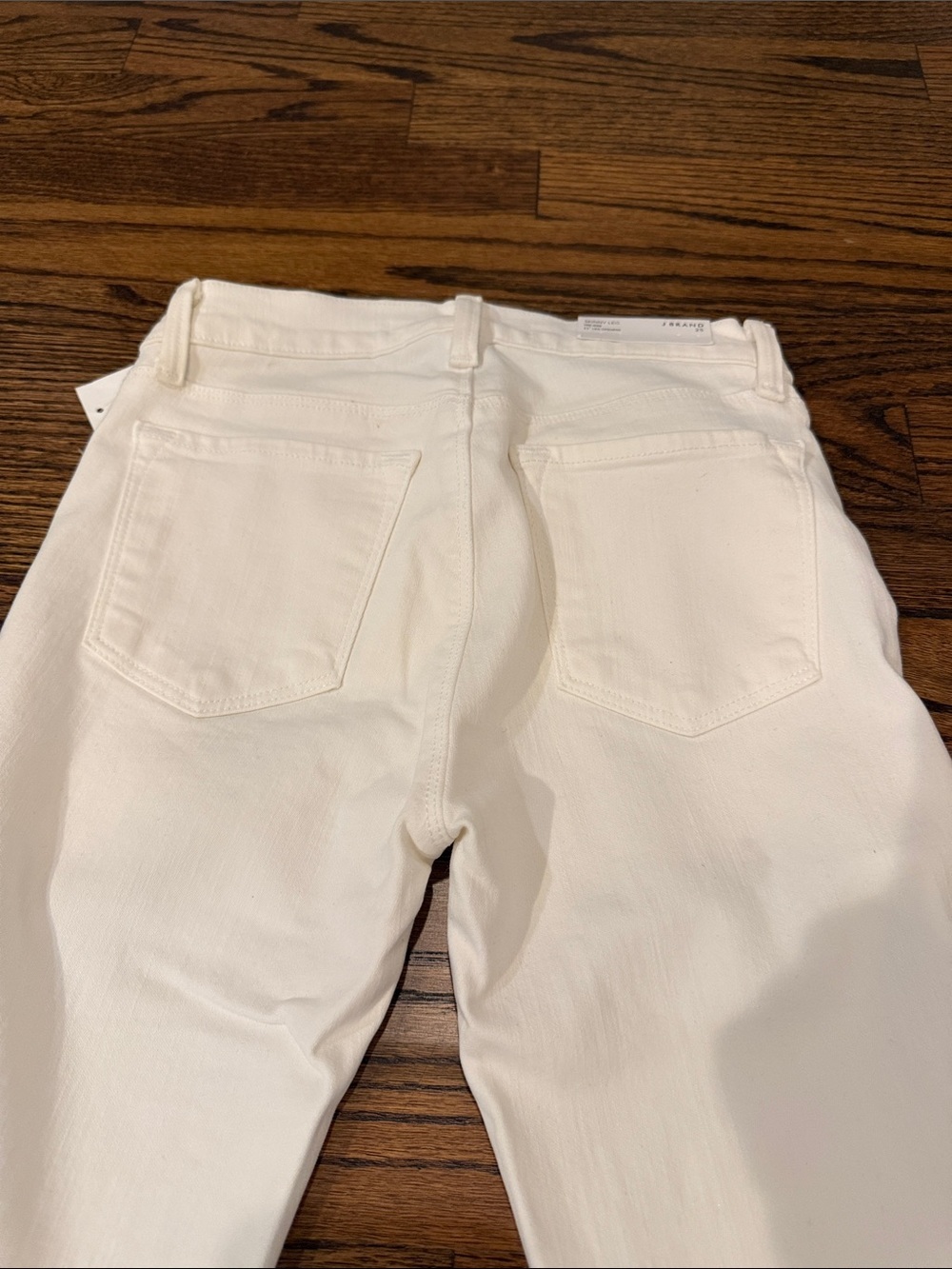 NWT J Brand White Skinny Leg Mid Rise Jeans - Picture 6 of 7